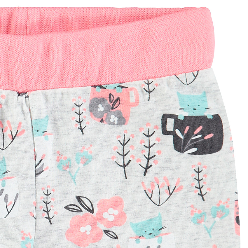 Pijama de punto con gatito estampado   Additional Pijama de punto con gatito estampado