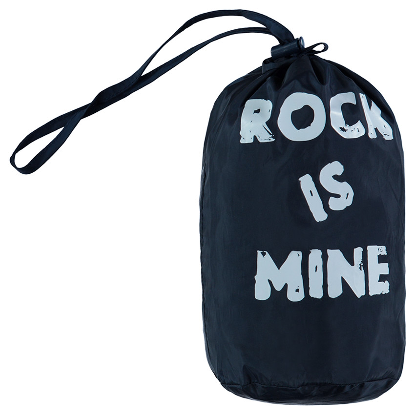 Anorak light*, impermeable y acolchado con capucha y bolsa de almacenamiento estampada 