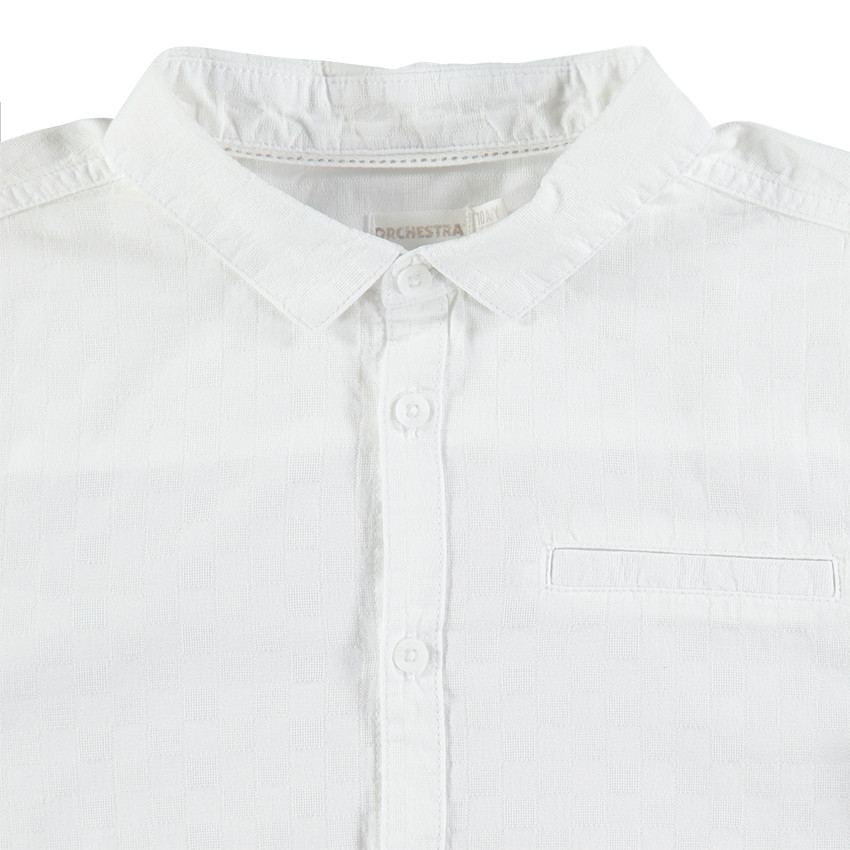 Júnior - Camisa de manga larga blanca de algodón  Additional Júnior - Camisa de manga larga blanca de algodón