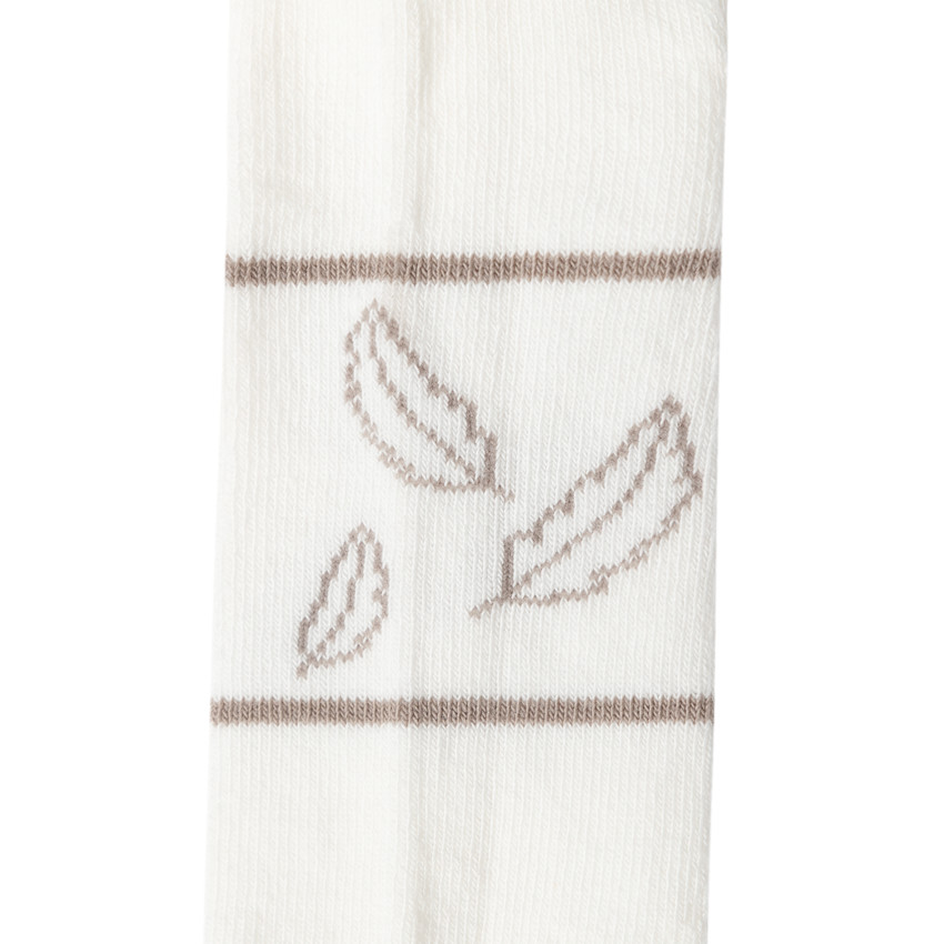 Leotardo grueso con plumas de jacquard 