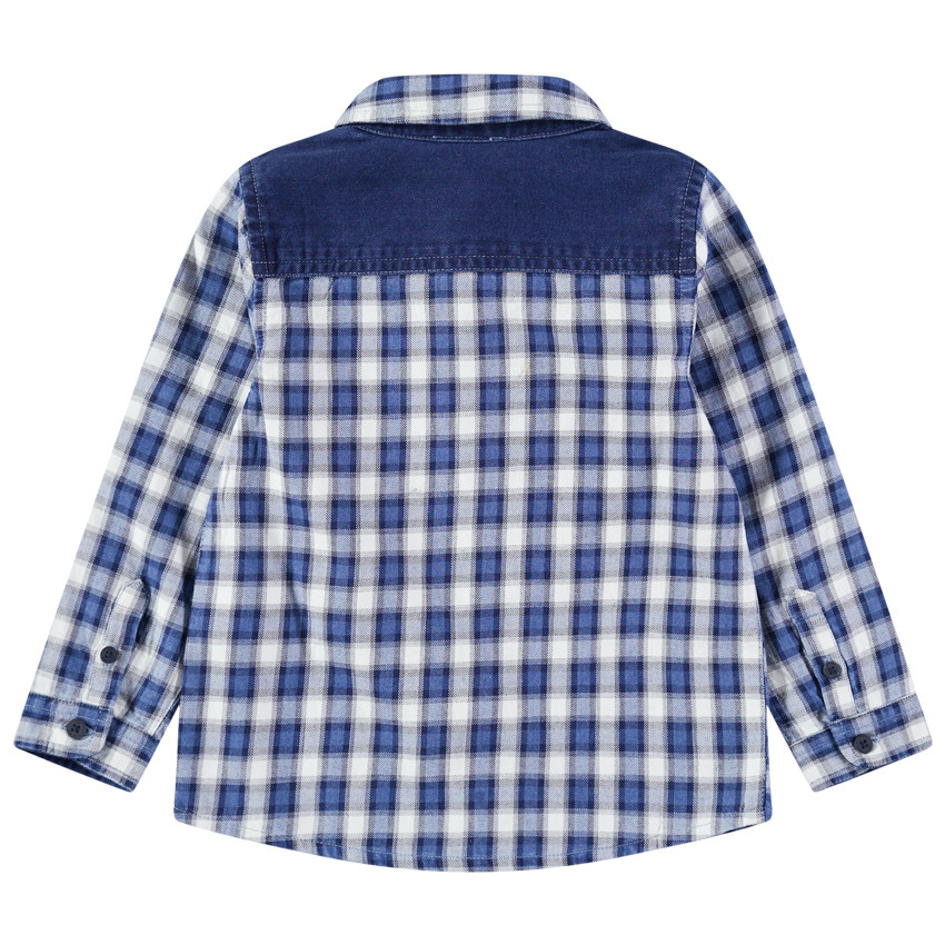 Camisa de cuadros con bolsillos y aplicaciones vaqueras  Additional Camisa de cuadros con bolsillos y aplicaciones vaqueras