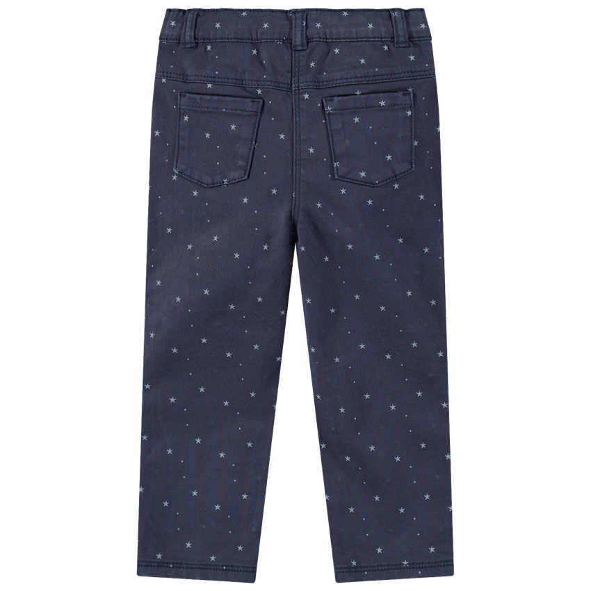 Pantalón de algodón con estrellas estampadas all over  Additional Pantalón de algodón con estrellas estampadas all over
