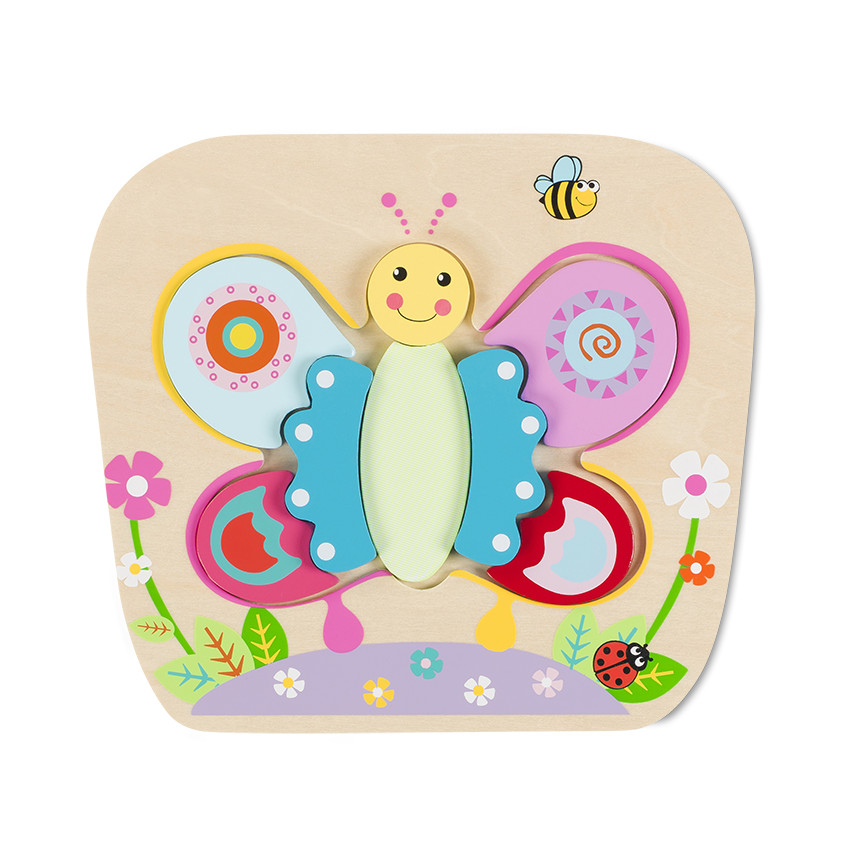 Puzzle Mariposa Azul/Rosa 