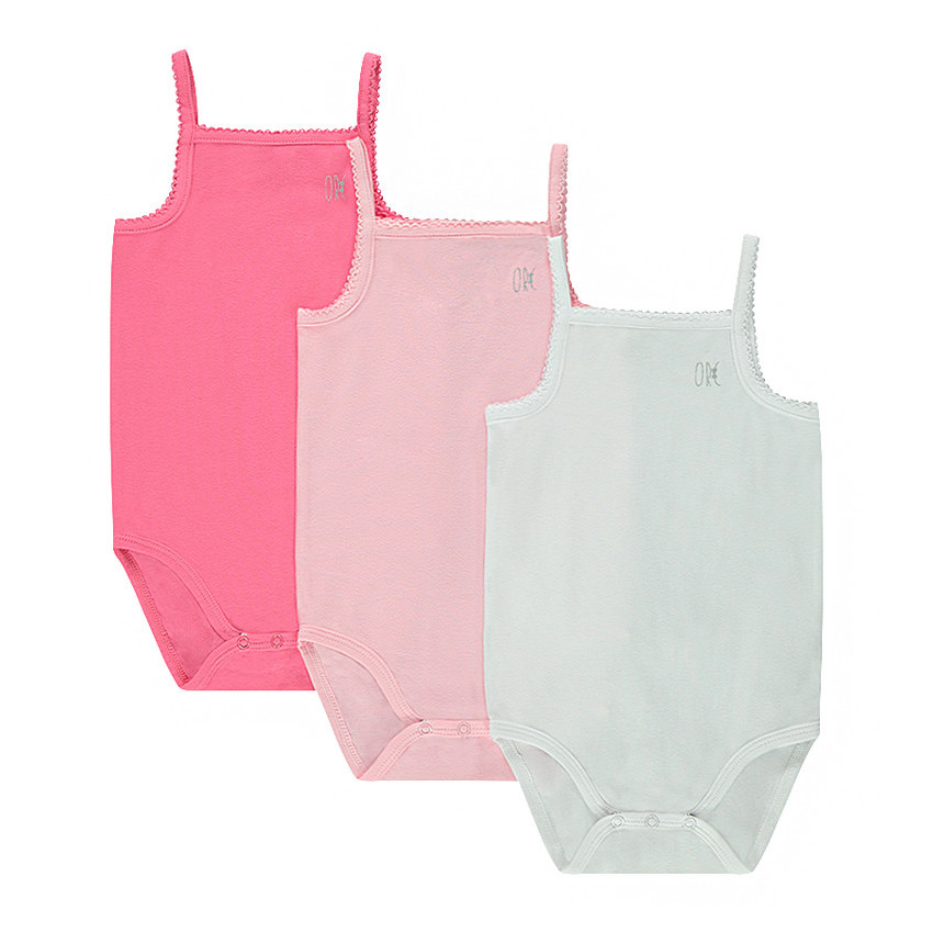 Juego de 3 pijamas de punto con tirantes finos 