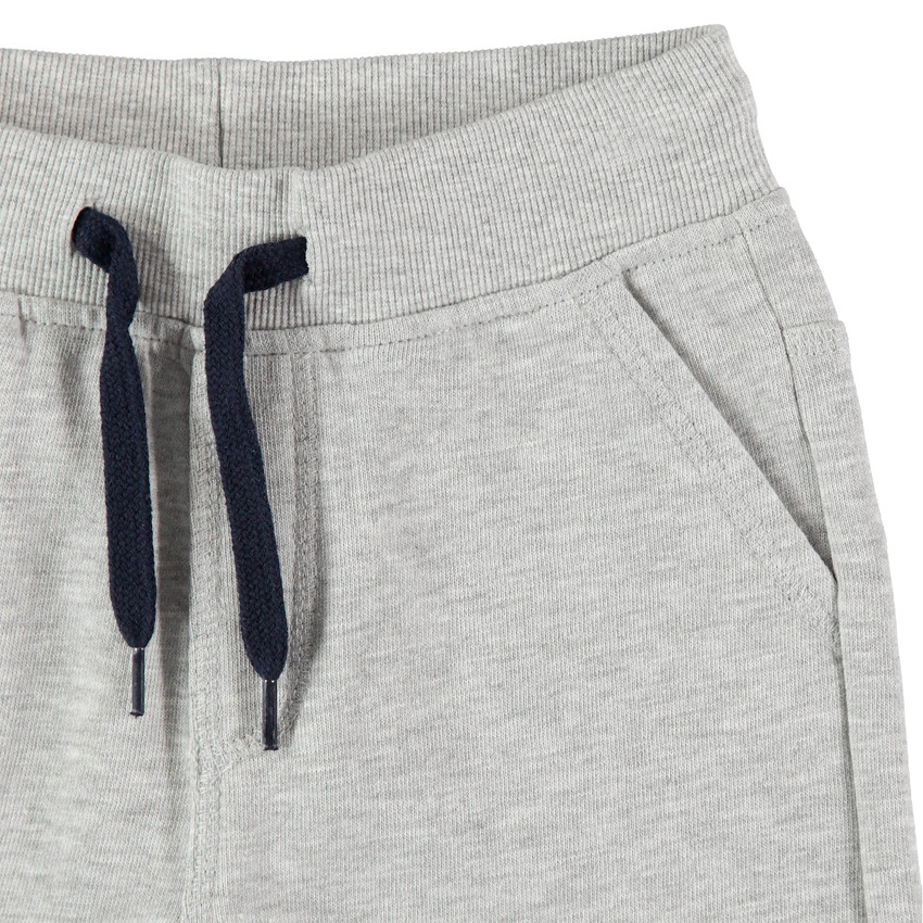 Bermudas de felpa jaspeada. 