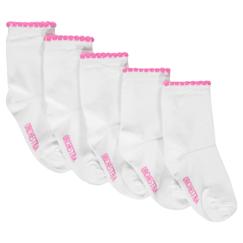 Lote de 5 pares de calcetines de color liso  Additional Lote de 5 pares de calcetines de color liso