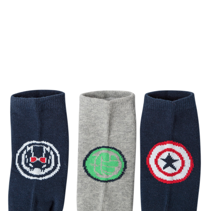 Pack de 3 pares de calcetines motivos  Marvel 