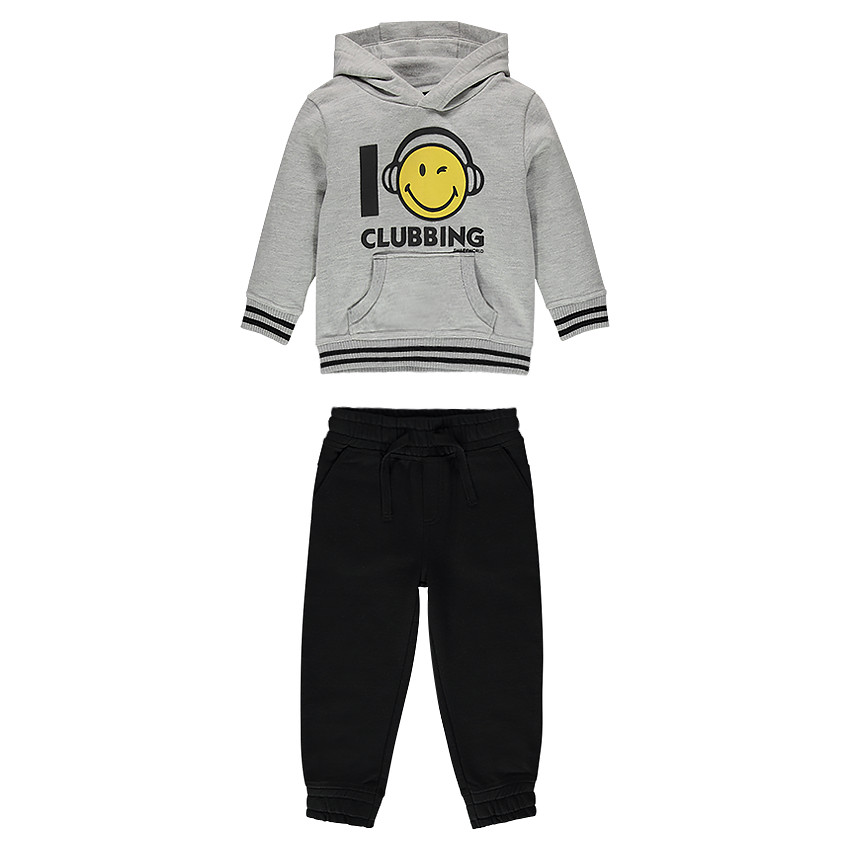 Jogging de muletón Smiley 