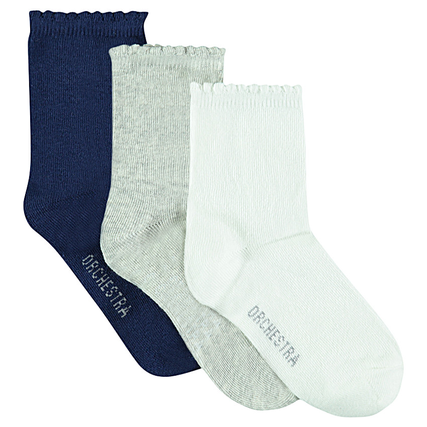 Lote de 3 pares de calcetines de color liso  Additional Lote de 3 pares de calcetines de color liso