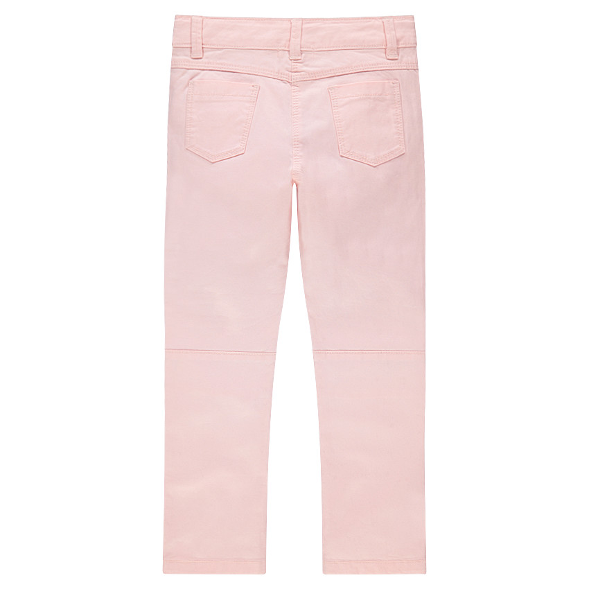 Pantalón de sarga skinny con juegos de pespuntes  