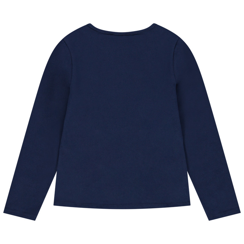 T-shirt manches longues en coton bio pour enfant fille 