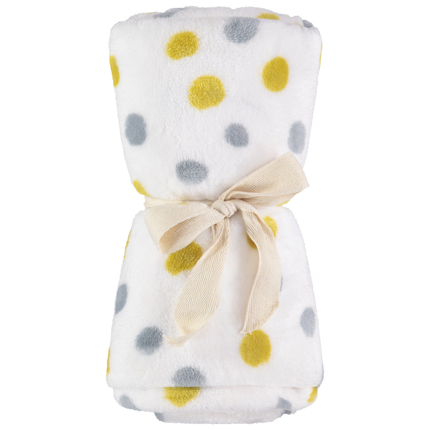 Manta de sherpa con lunares all-over 