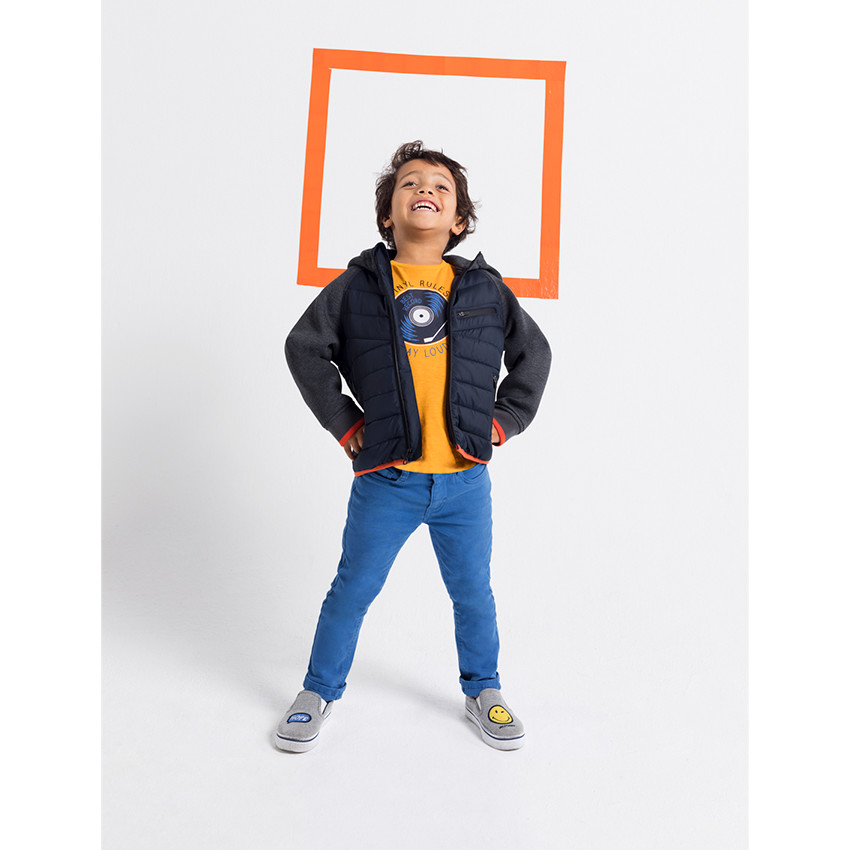 Camiseta de punto de manga larga con estampado de fantasía 