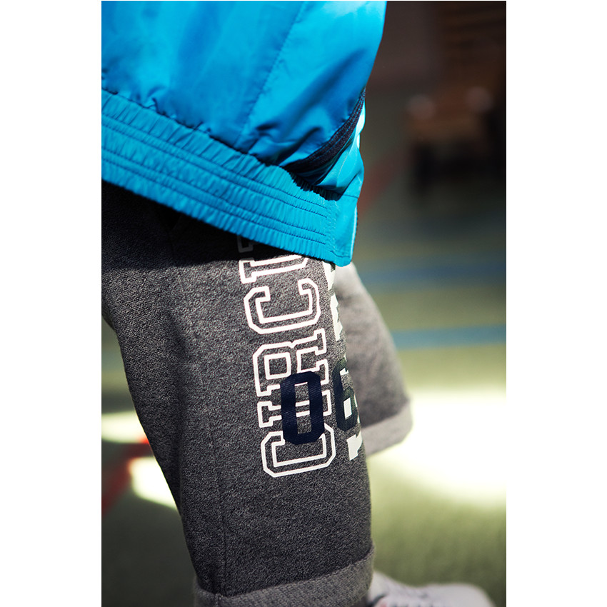 Bermudas de muletón con inscripción estampada 
