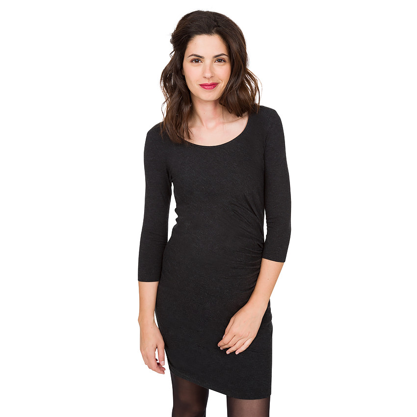 Vestido para el embarazo con combinación de pliegues 