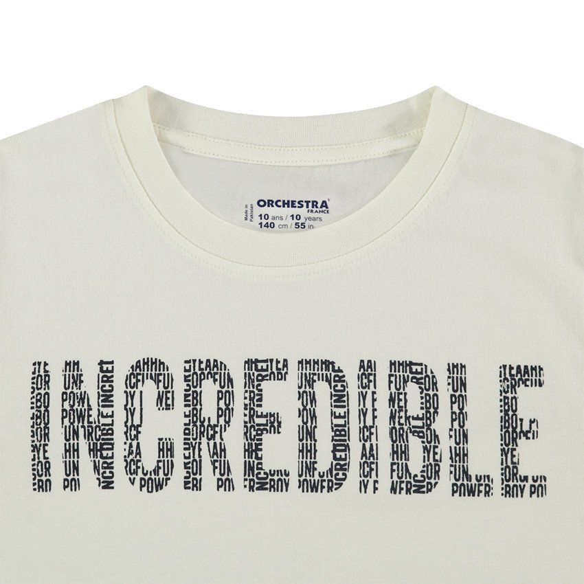 Júnior - Camiseta de manga larga con mensaje estampado 