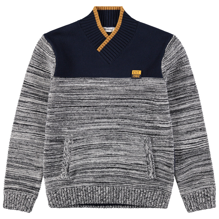 Júnior - Jersey de punto con estampado de fantasía y parche de goma 