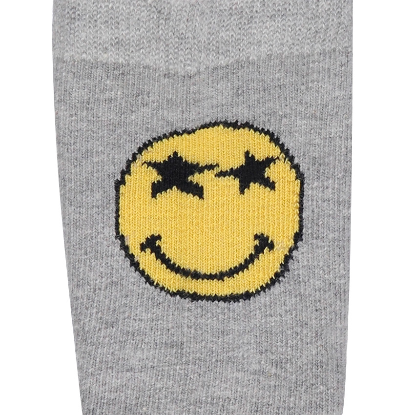 Juego de 2 pares de calcetines variados con ©Smiley de jacquard 