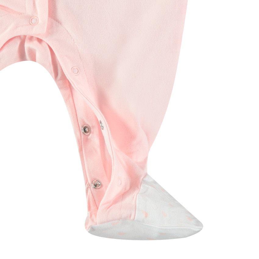 Pelele en algodon bio à estampados placés  