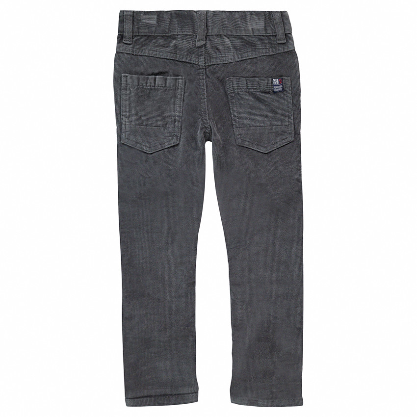 Pantalón de pana fina gris 