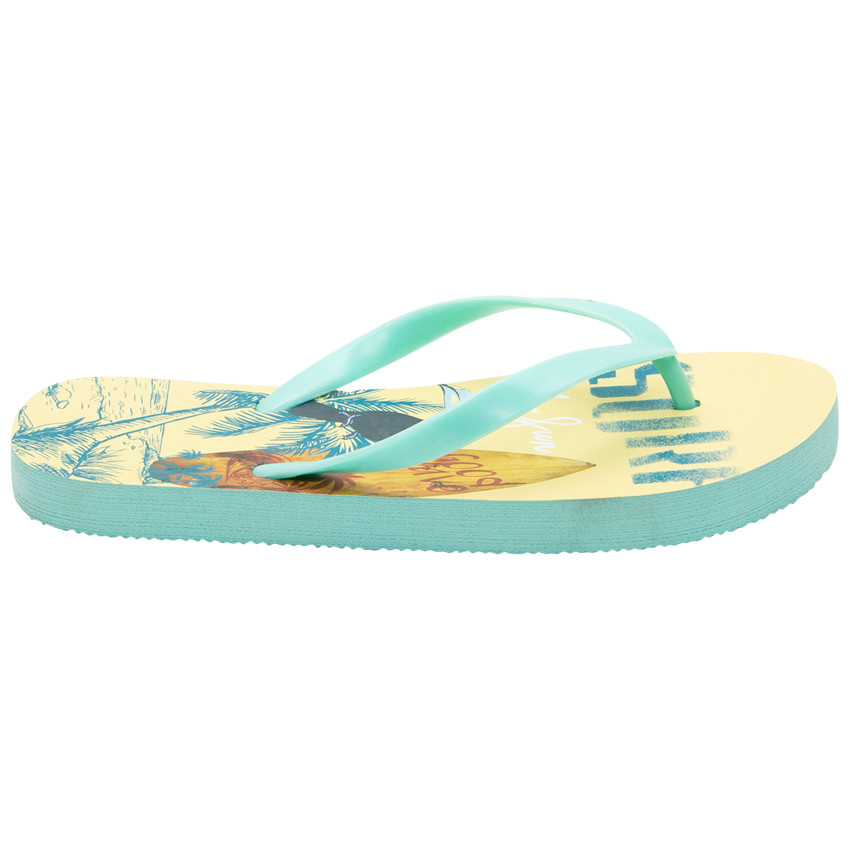 Chanclas estampado tucán y surf niño 