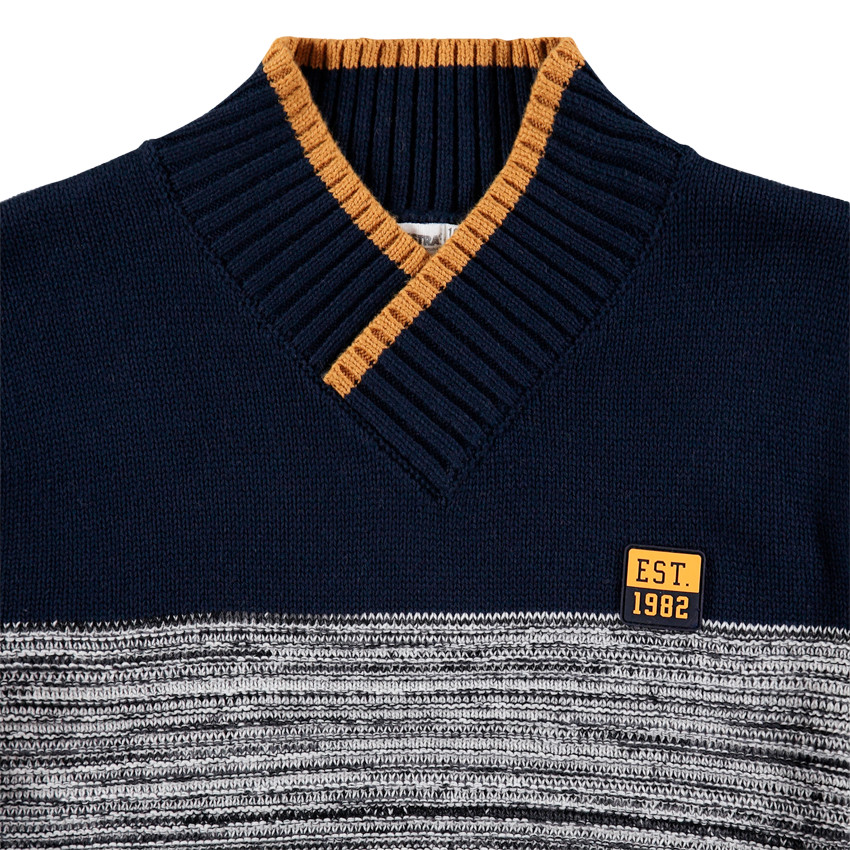 Júnior - Jersey de punto con estampado de fantasía y parche de goma 