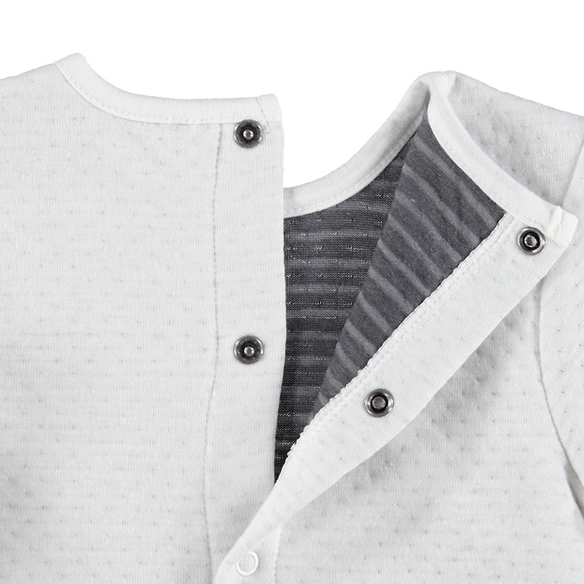 Conjunto de camiseta con forro de punto y pantalón con estampado de osito 