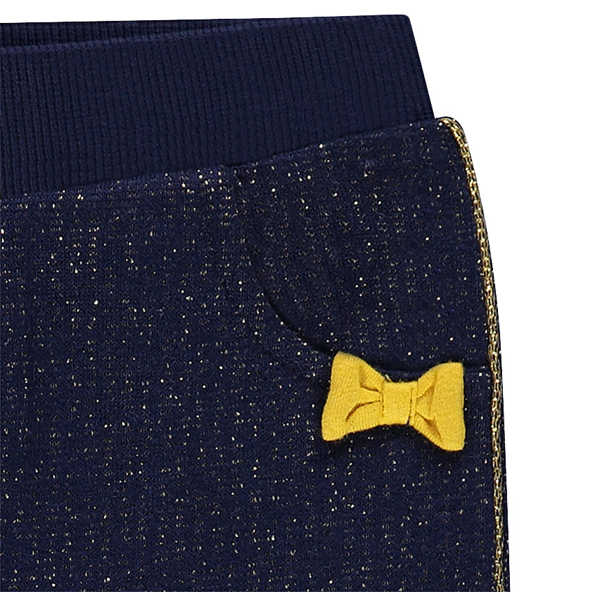 Chándal de sudadera estampada y pantalón brillante 