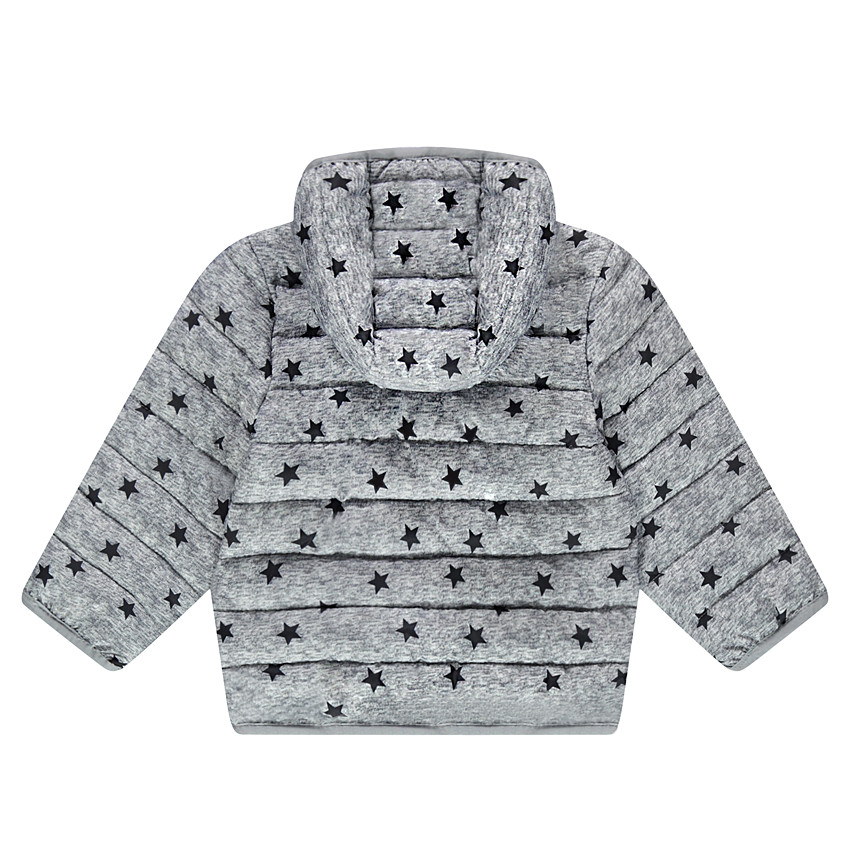 Anorak light*, impermeable y acolchado con capucha y bolsa de almacenamiento estampada 