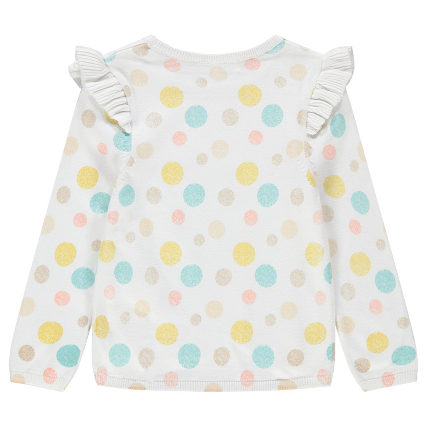 Jersey de punto con lunares de colores y volantes  Additional Jersey de punto con lunares de colores y volantes