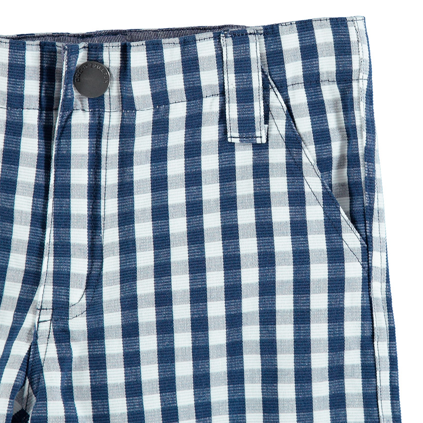 Bermudas de algodón con cuadros de vichy all over 