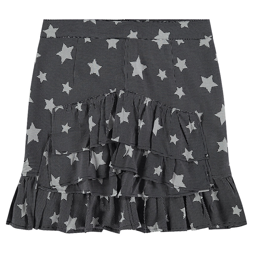 Júnior - Falda con volantes y estrellas all over 