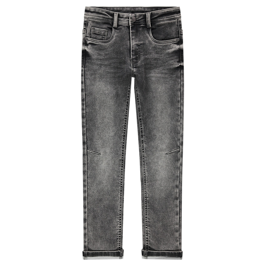 Júnior - Vaqueros de felpa con efecto desgastado 