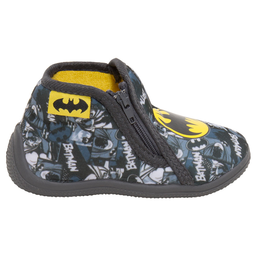 Zapatillas con forma de botines con cremallera y estampado de ©Warner Batman 
