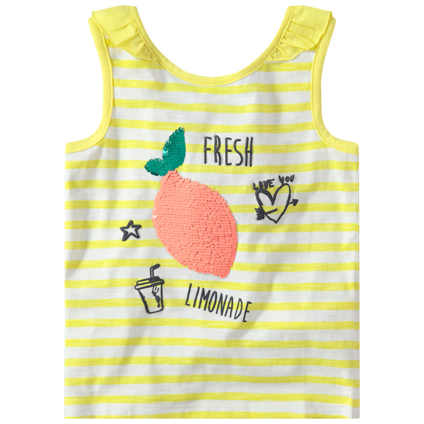 Camiseta de punto de rayas con fruta de lentejuelas mágicas   Additional Camiseta de punto de rayas con fruta de lentejuelas mágicas