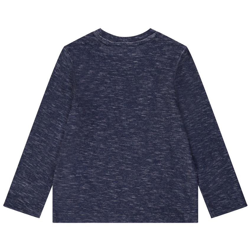 Camiseta de manga larga de punto jaspeado y estampado de Mickey Disney 