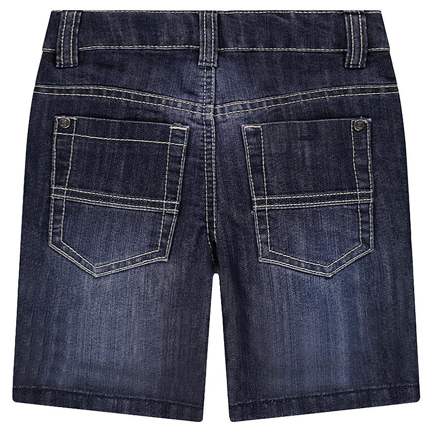 Bermuda efecto usado y efecto crinkle de jean 