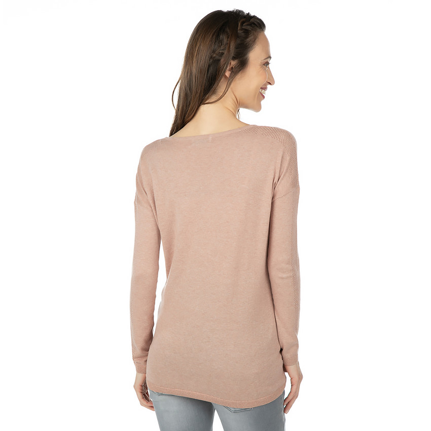 Jersey de premamá de punto fino y calado 