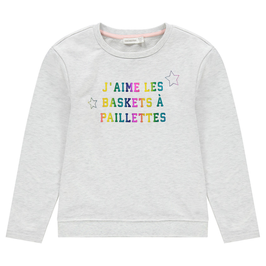 Júnior - Sudadera de felpa lisa con estampado de fantasía   Additional Júnior - Sudadera de felpa lisa con estampado de fantasía