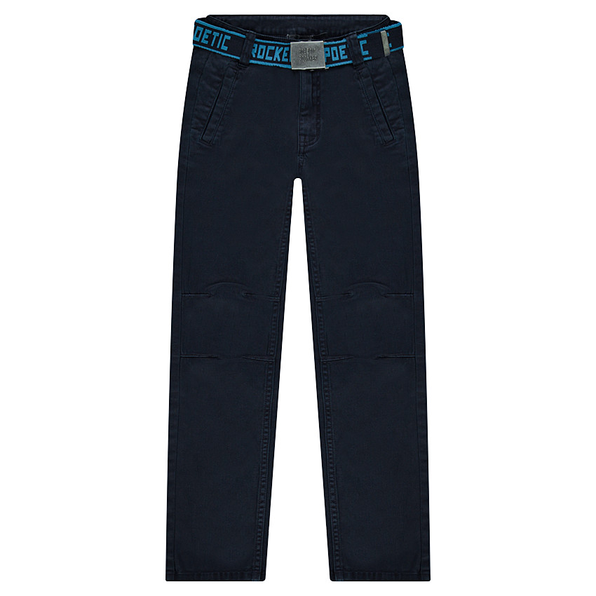Pantalón de sarga con cinturón extraíble  
