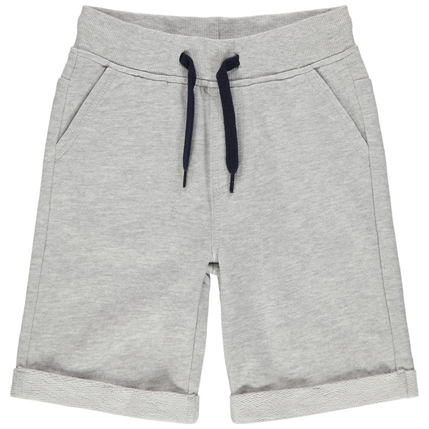 Bermudas de felpa jaspeada. 