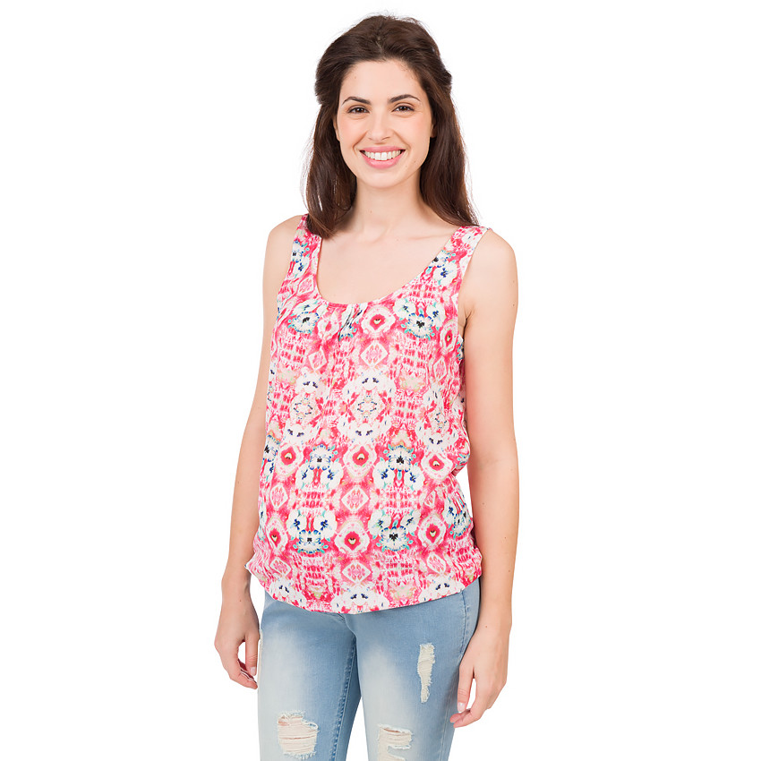 Top premamá con estampado de flores all-over 