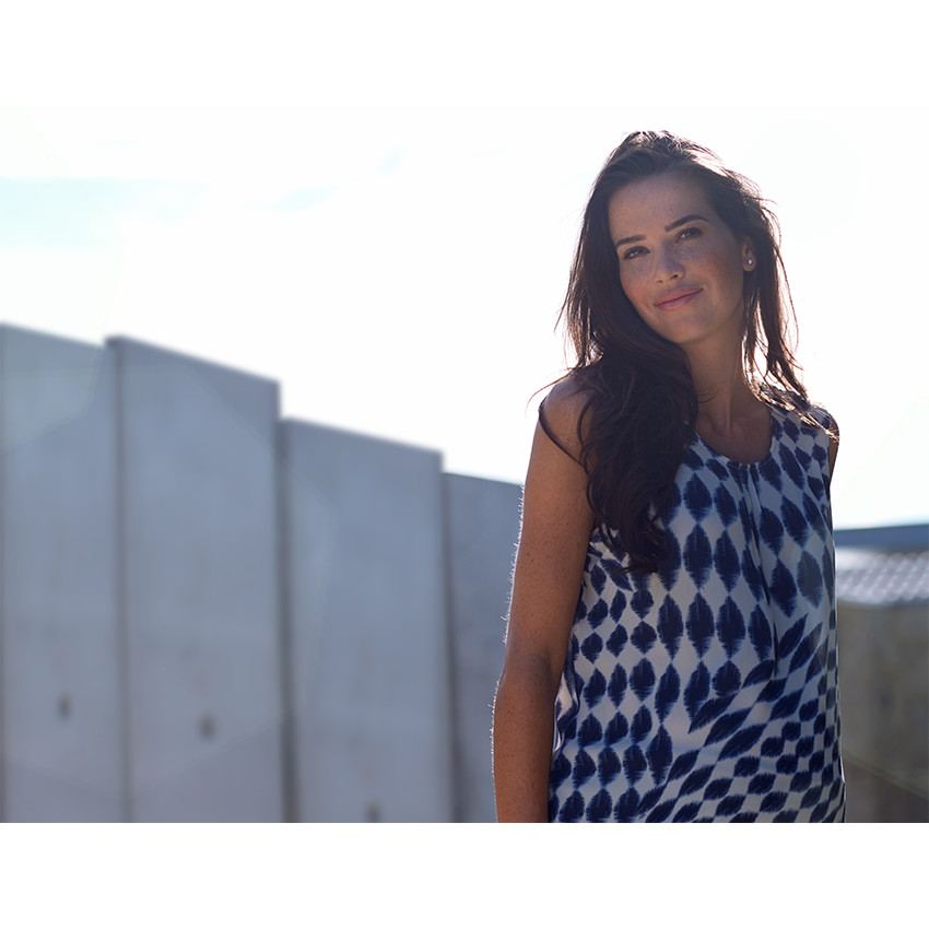 Top de embarazada con estampado all-over. 
