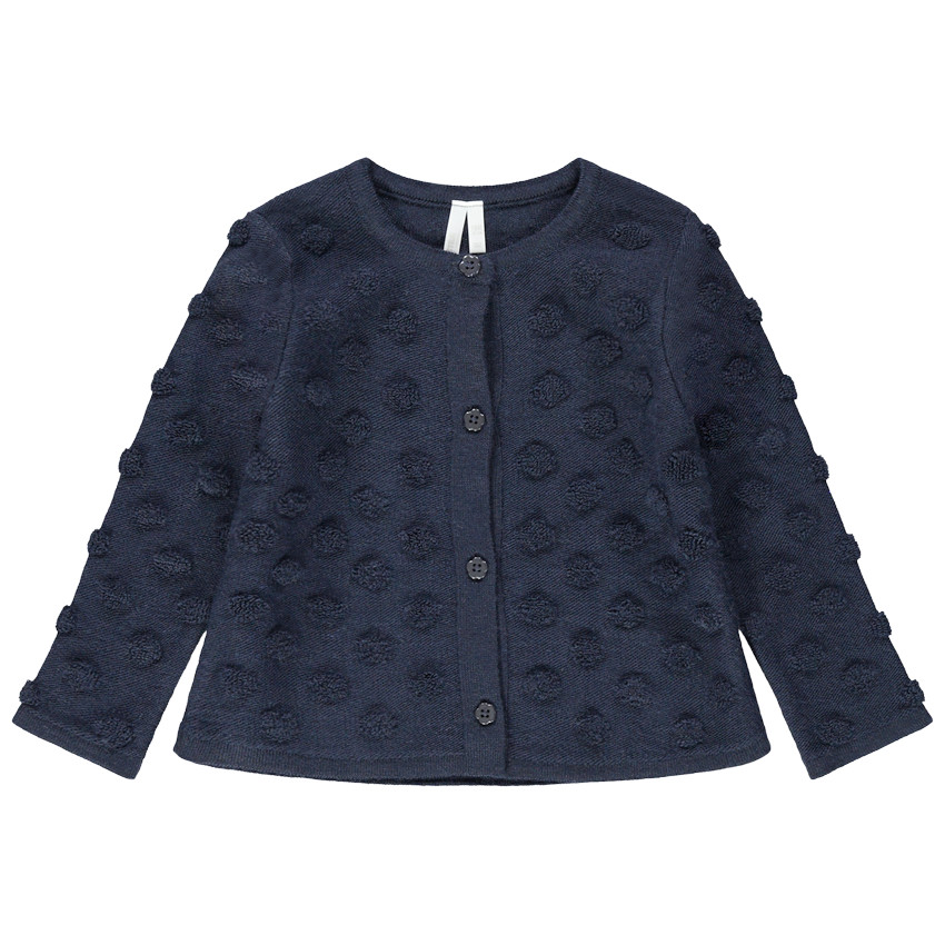 Chaqueta de punto con lunares con relieve  Additional Chaqueta de punto con lunares con relieve