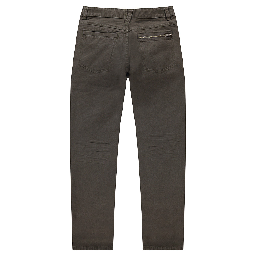 Pantalón caqui de algodón con bolsillos con cremallera 