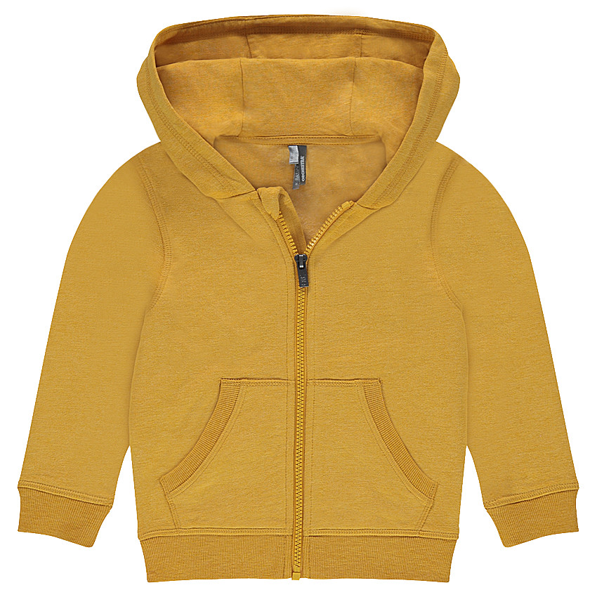 Chaqueta de felpa con cremallera y capucha  