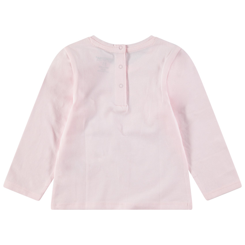 Camiseta de punto de manga larga con estampado de fantasía  