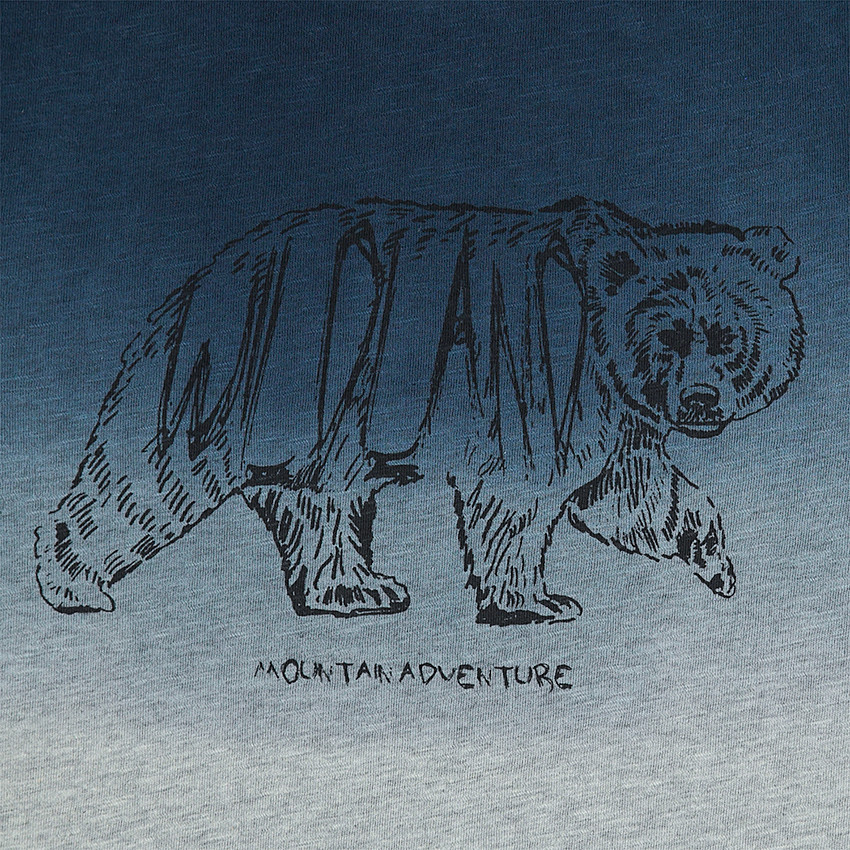 Júnior - Camiseta de manga larga de punto con efecto tie and dye con animal estampado 